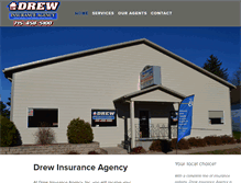 Tablet Screenshot of drewinsuranceagency.com